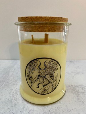 Krampus Soy Candle w/ Wood Wick - Sea Witch Botanicals