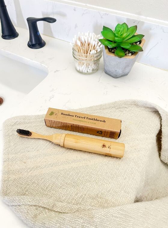 Bamboo Travel Toothbrush, All-in-One - Me Mother Earth