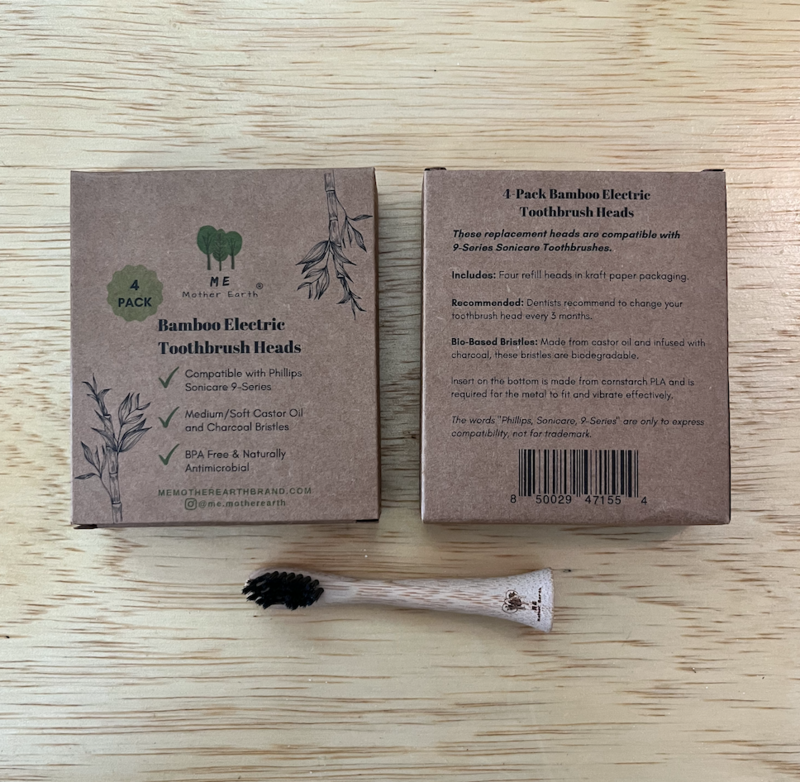 Bamboo Electric Toothbrush Head - Me Mother Earth