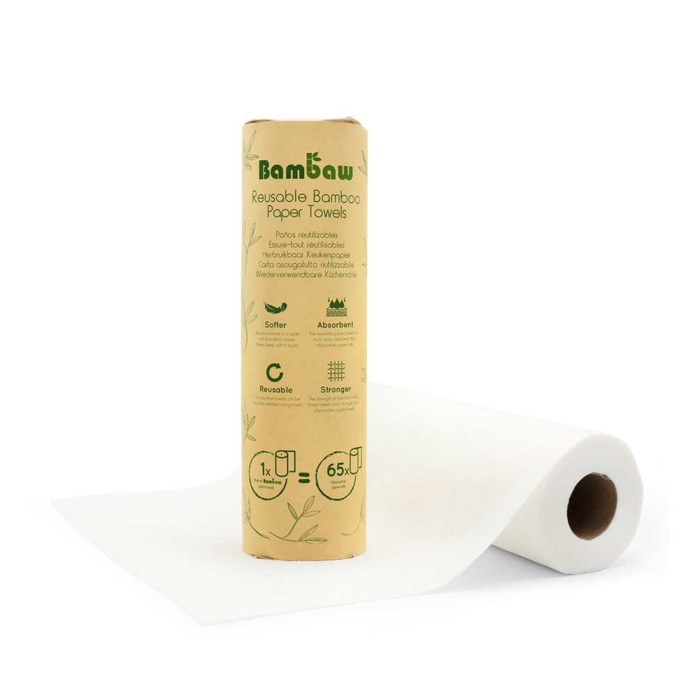 Reusable Paper Towel Roll, Bamboo - Bambaw 