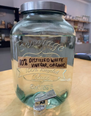 10% Distilled White Vinegar, Organic, Non-GMO - by the ounce 