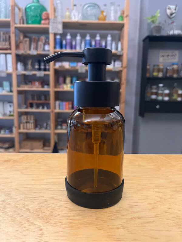 8oz Amber Foaming Soap Dispenser Jar - Me Mother Earth