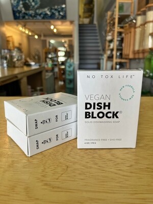 Dish Block, Vegan Solid Dish Soap - No Tox Life 