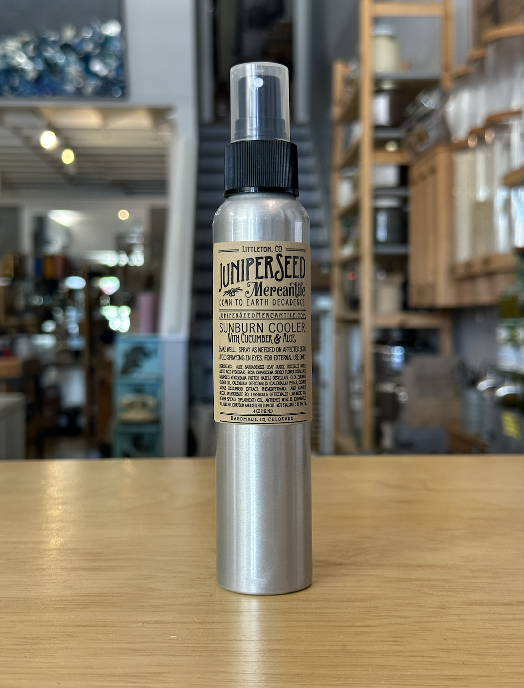 Sunburn Cooler with Cucumber & Aloe - Juniperseed Mercantile