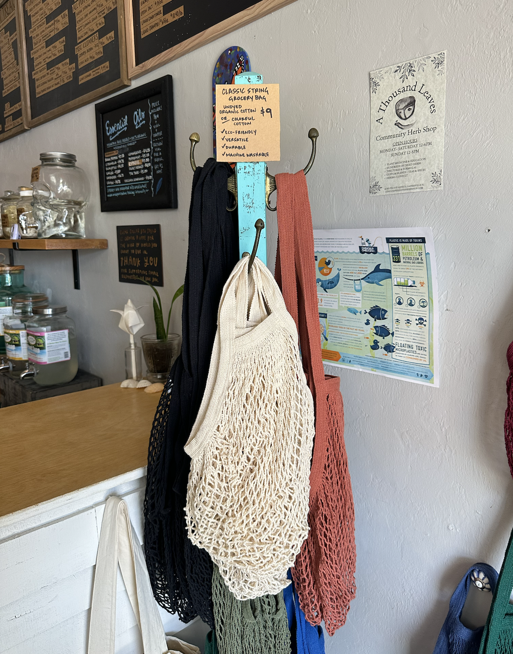 Classic String Grocery Bag, Undyed Organic Cotton