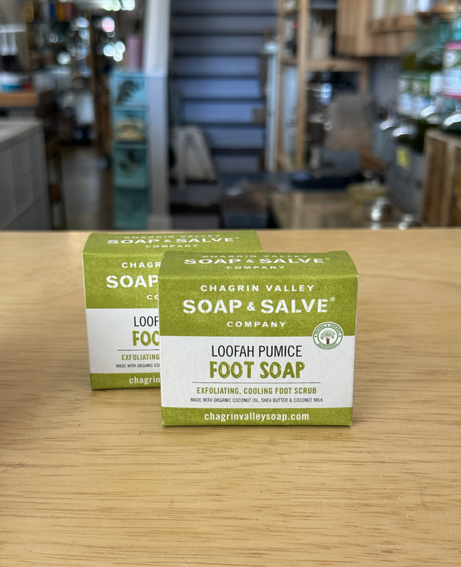 Soap Bar: Loofah Pumice Foot Scrub - Chagrin Valley Soap