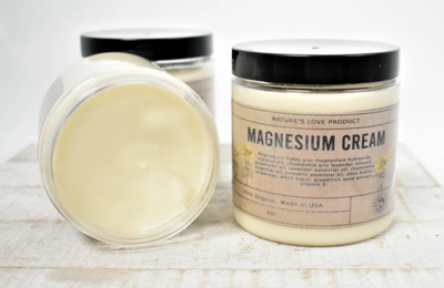 Magnesium Cream, 8oz Jar - Nature's Love