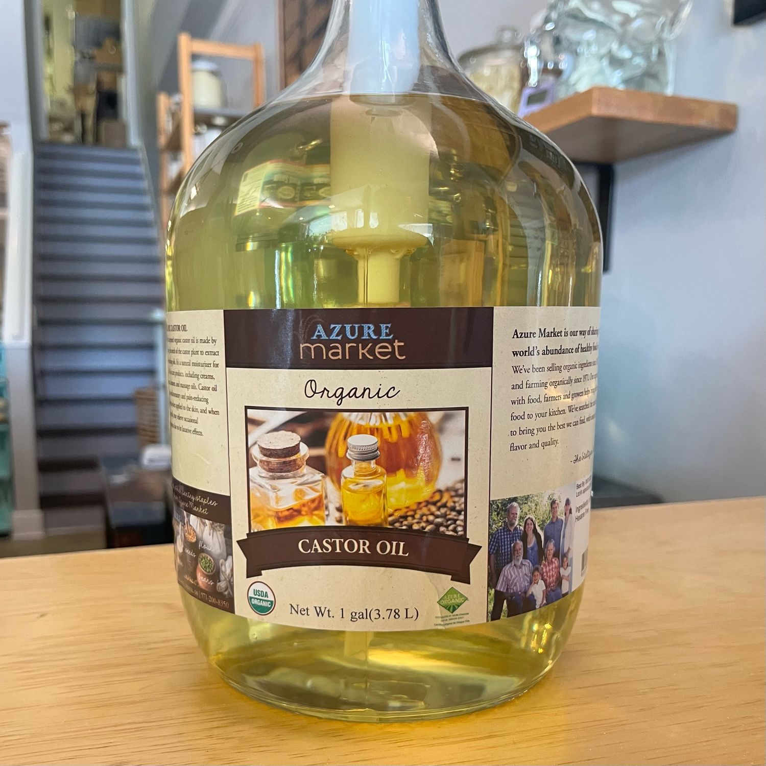 Castor Oil, Cold Pressed, Organic - by the ounce