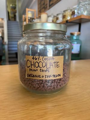 Mini Chocolate Chips, 46%, Organic + Fair Trade - by the ounce