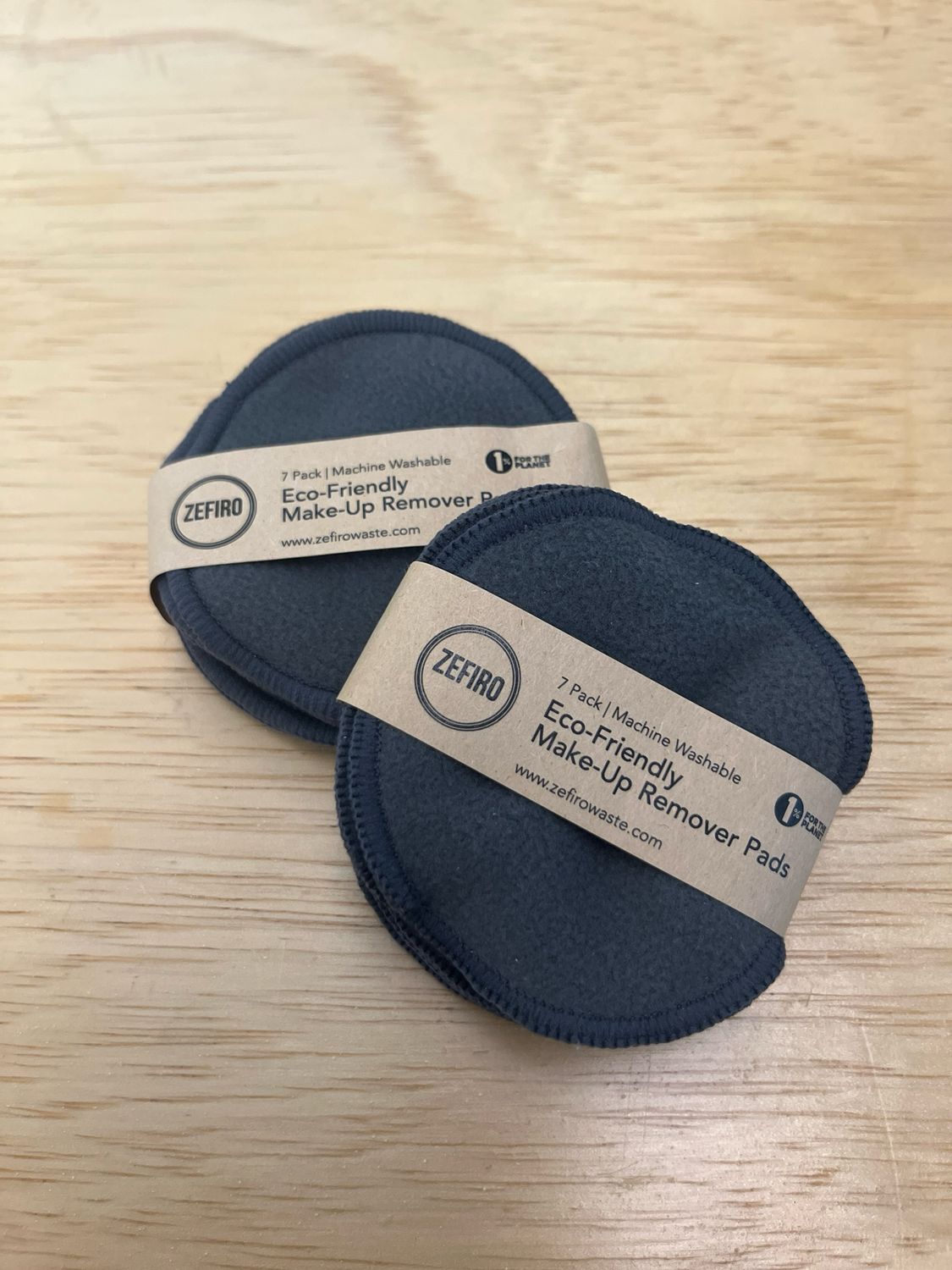Charcoal Makeup Remover Pads, 7pk - Zefiro