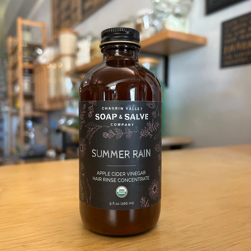 Apple Cider Vinegar Hair Rinse Concentrate, Summer Rain - Chagrin Valley Soap