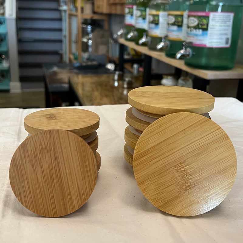 Solid Bamboo Jar Lid 