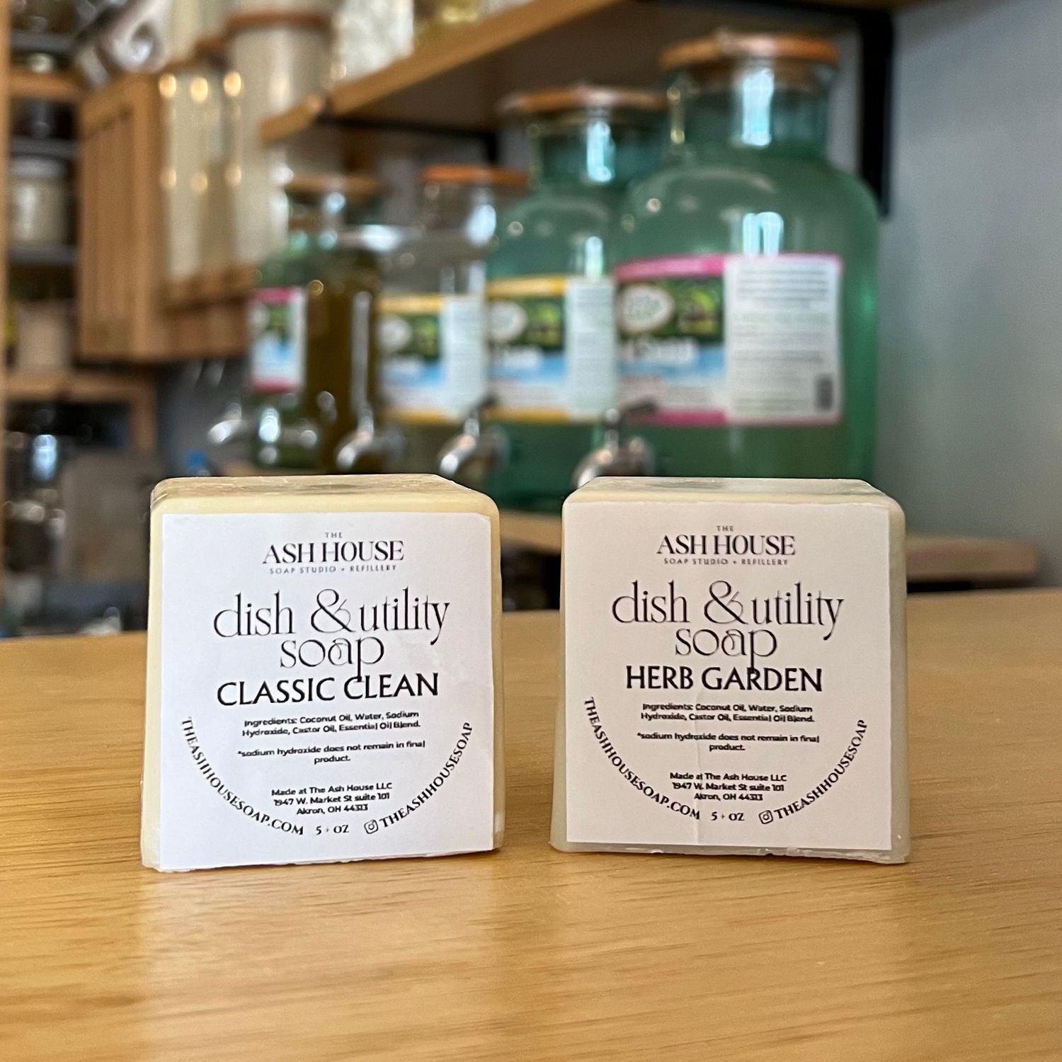 Solid Dish Soap Cube - Ash House Soap