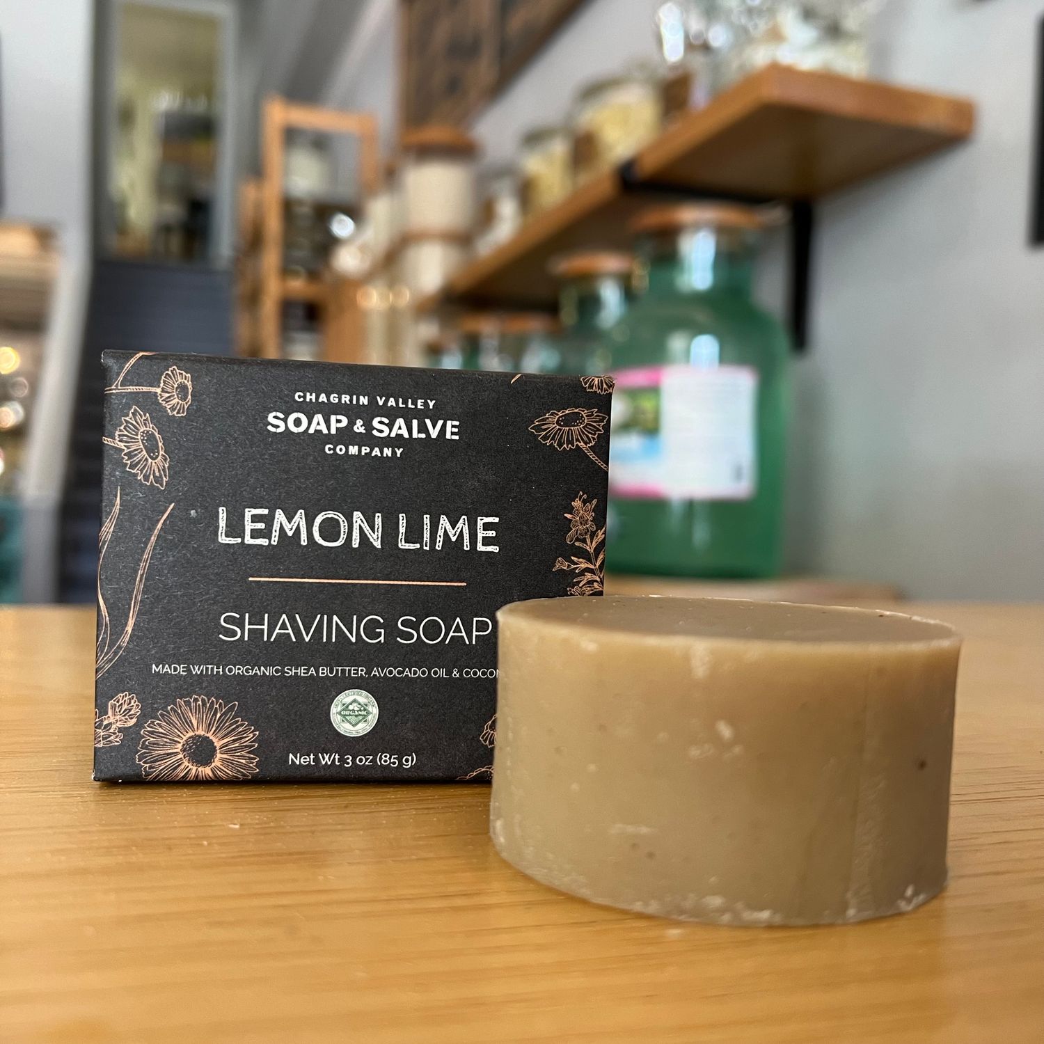 Shave Soap, Lemon Lime - Chagrin Valley S&S