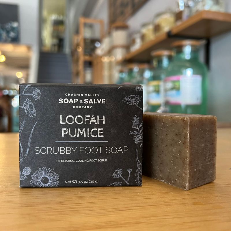 Soap Bar: Loofah Pumice Foot Scrub - Chagrin Valley Soap