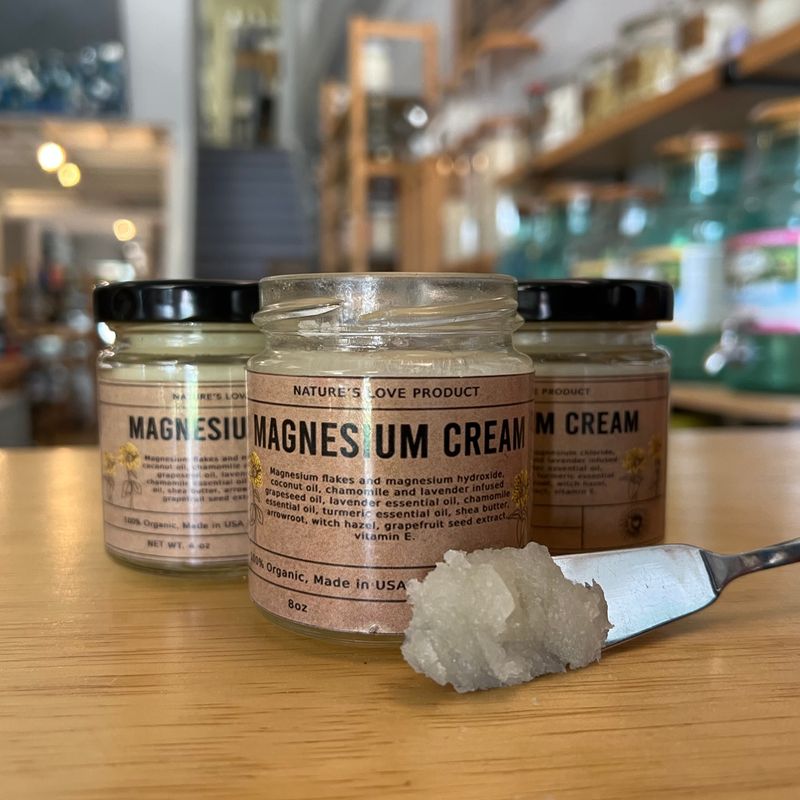 Magnesium Cream, 4oz Jar - Nature's Love 