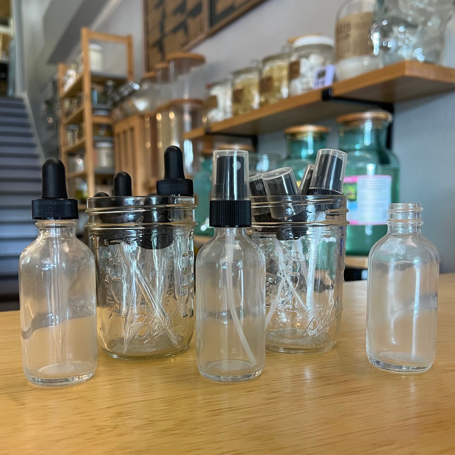 2oz Glass Bottles and Lids