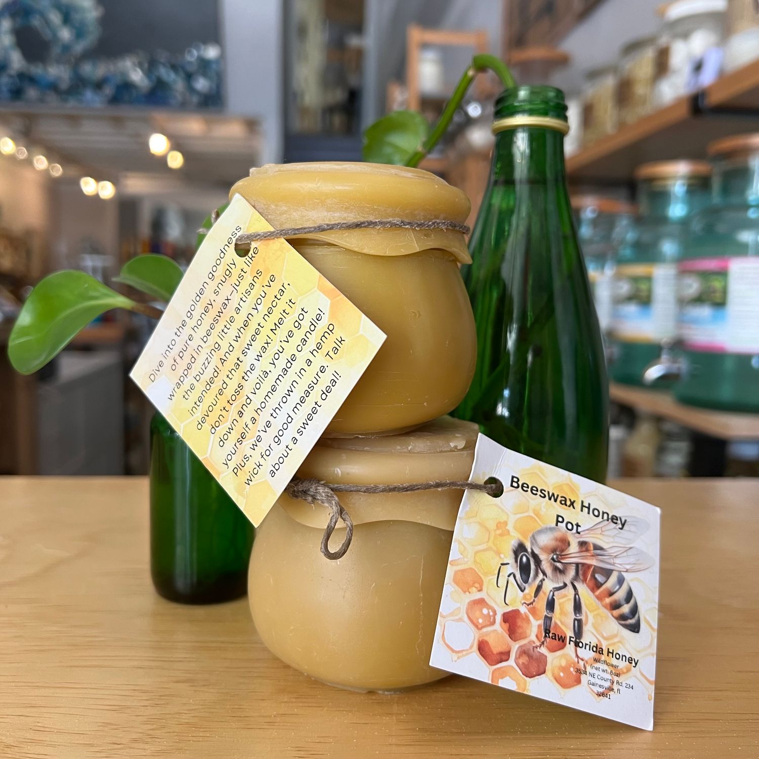Beeswax Honey Pot - Peterson Apiary