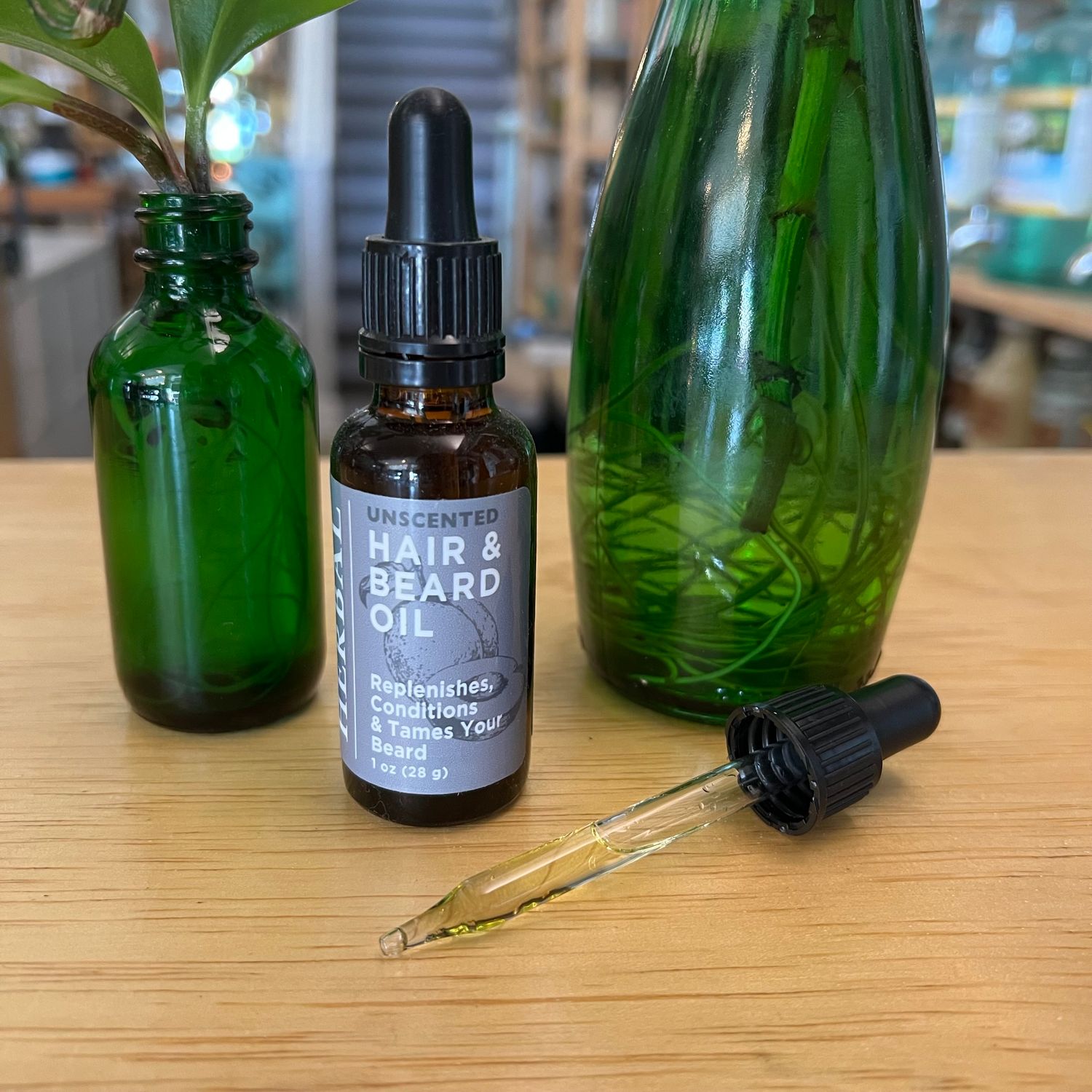Hair + Beard Oil, Unscented - Ora's Amazing Herbals 