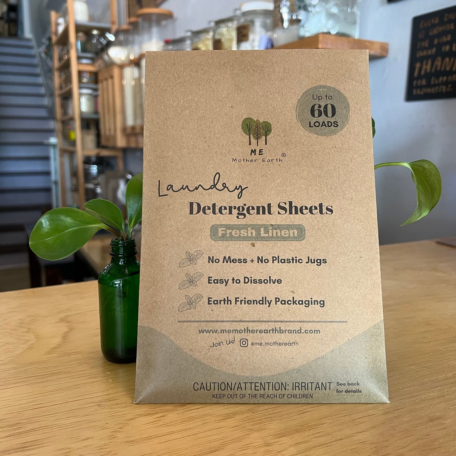 Laundry Detergent Sheets, Fresh Linen, 60 loads - Me Mother Earth