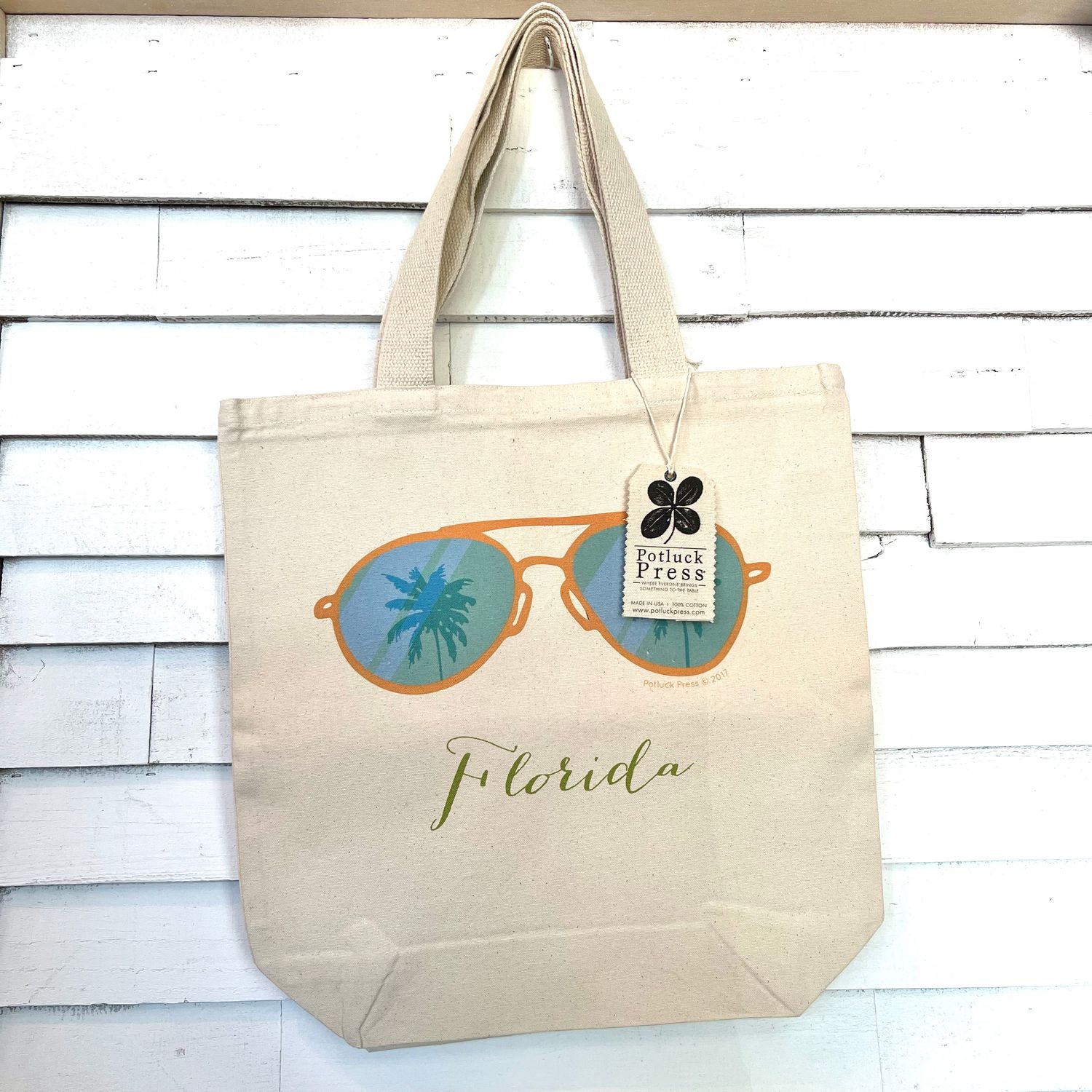Cotton Tote, 16.5"x17" - Potluck Press