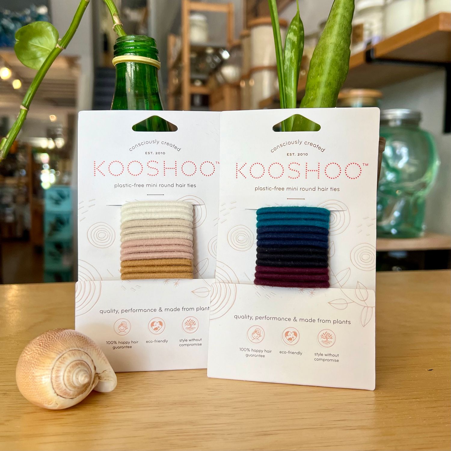 Mini Plastic-Free Hair Ties, 12pk - Kooshoo