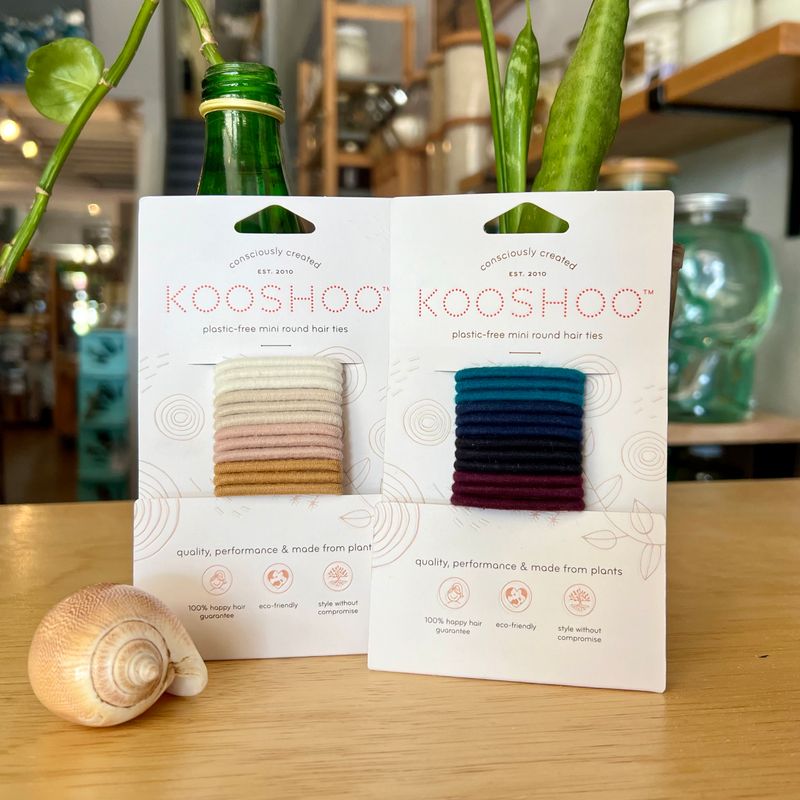 Mini Plastic-Free Hair Ties, 12pk - Kooshoo