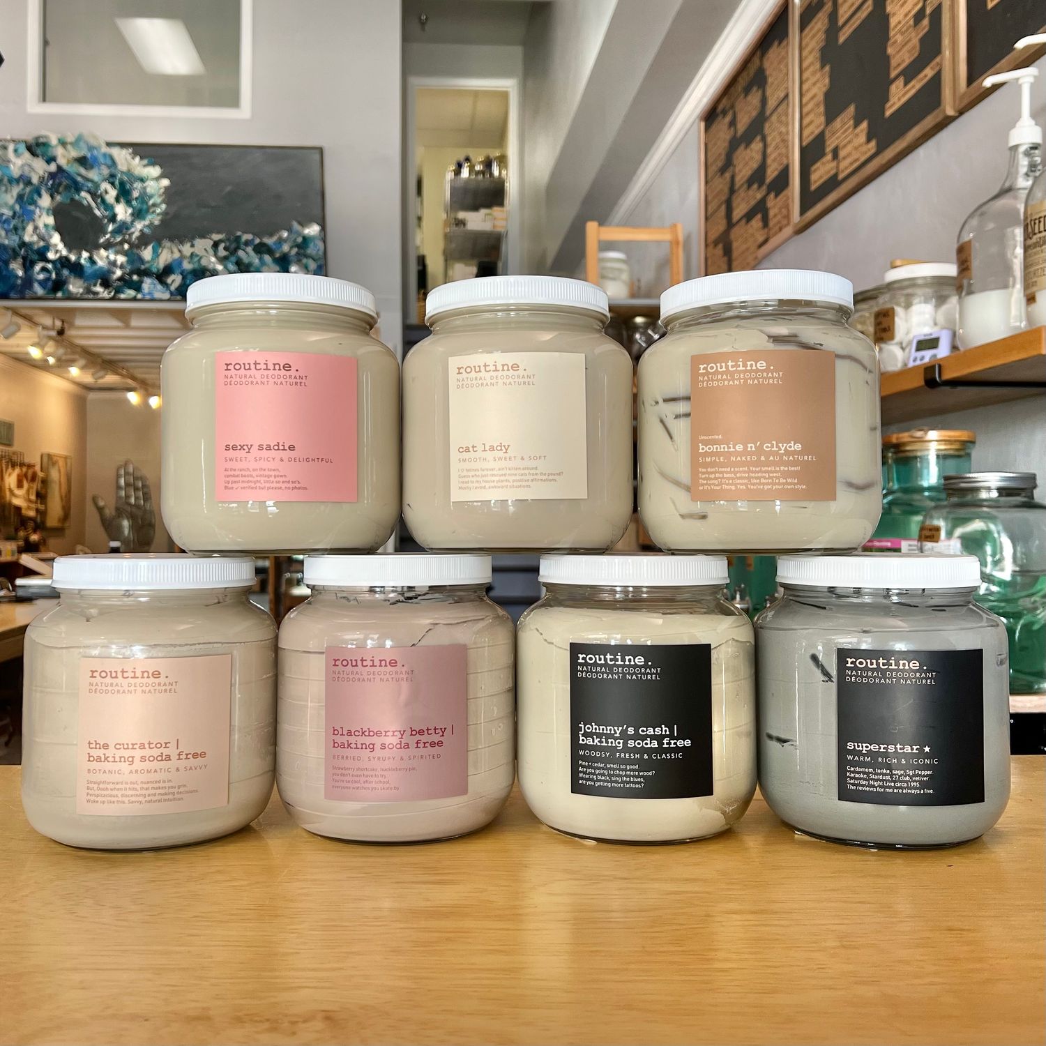 Deodorant, by the ounce  - Routine