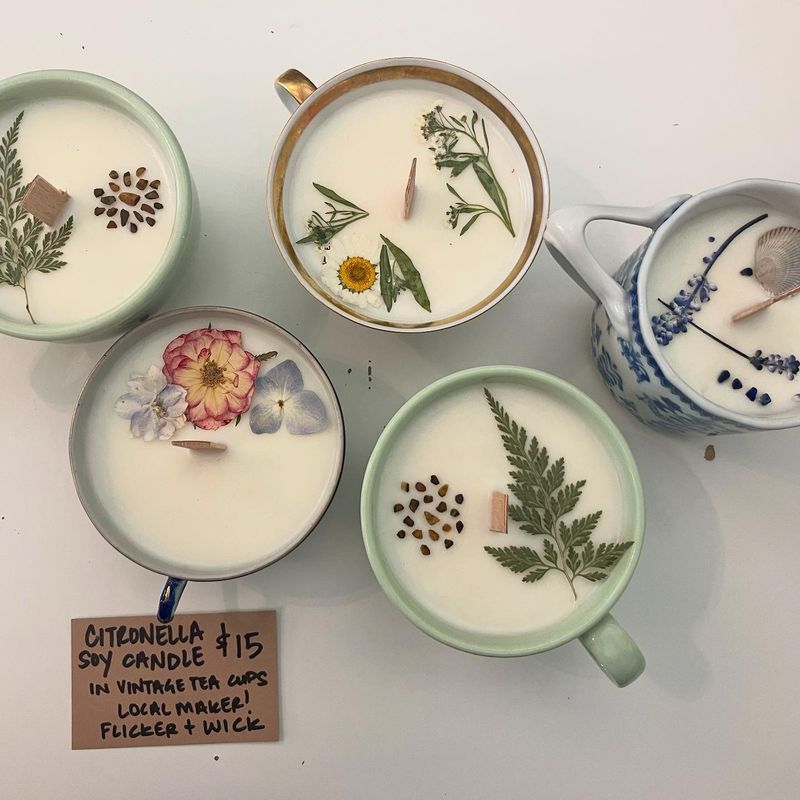Teacup Soy Candle - Flicker + Wick 