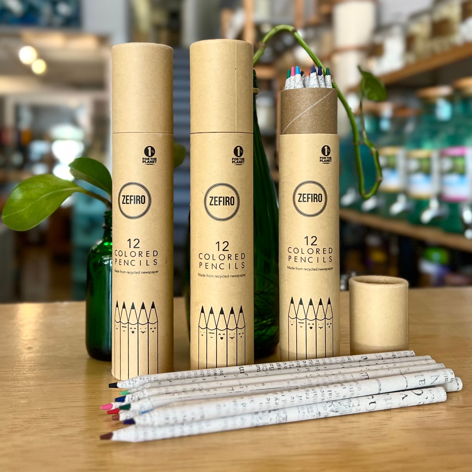 Recycled Newspaper Colored Pencils - Zefiro