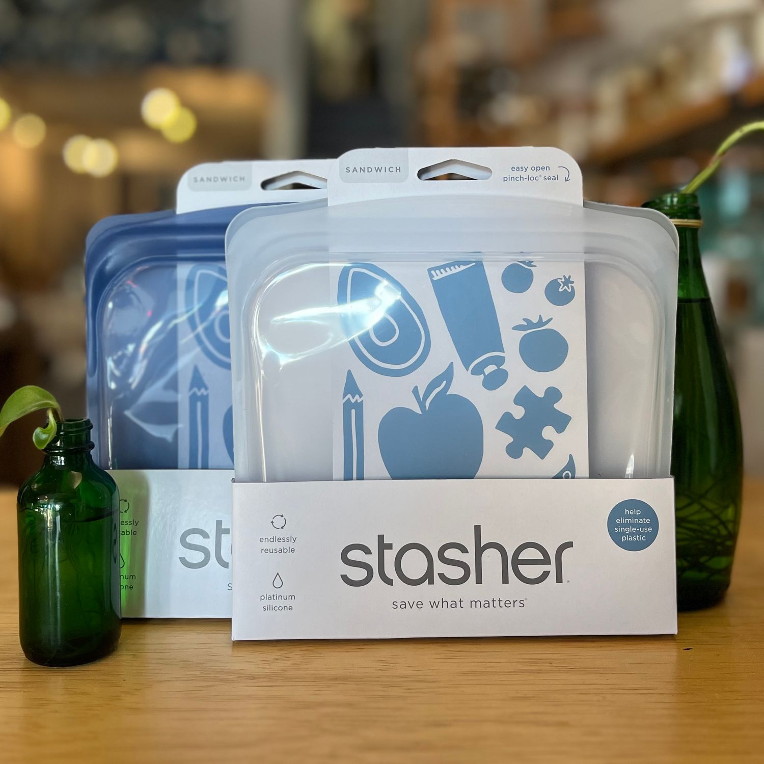 Sandwich Size SIlicone Bag, 28oz - Stasher Sandwich Size SIlicone Bag, 28oz - Stasher