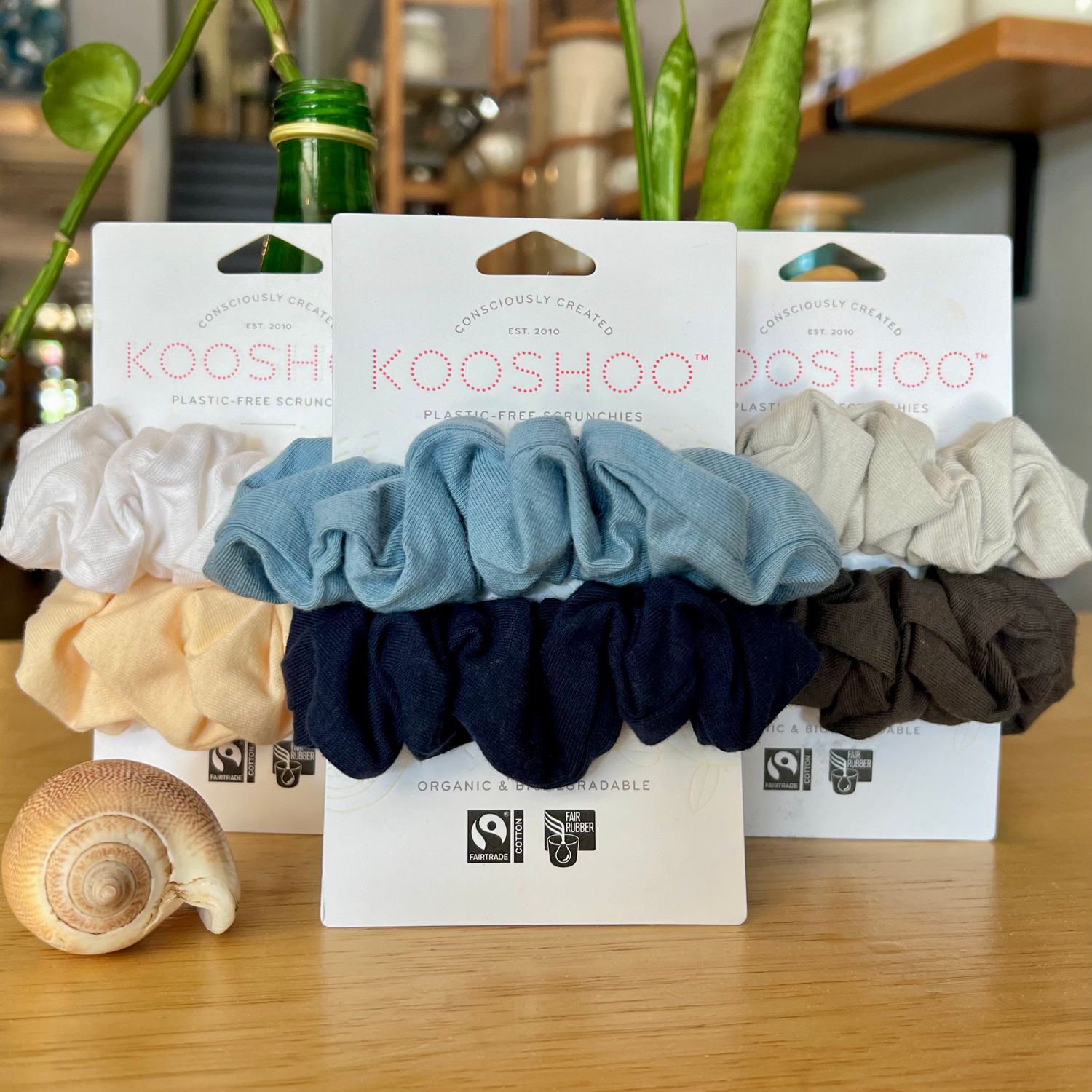 Plastic-Free Scrunchie, Organic - Kooshoo Plastic-Free Scrunchie, Organic - Kooshoo