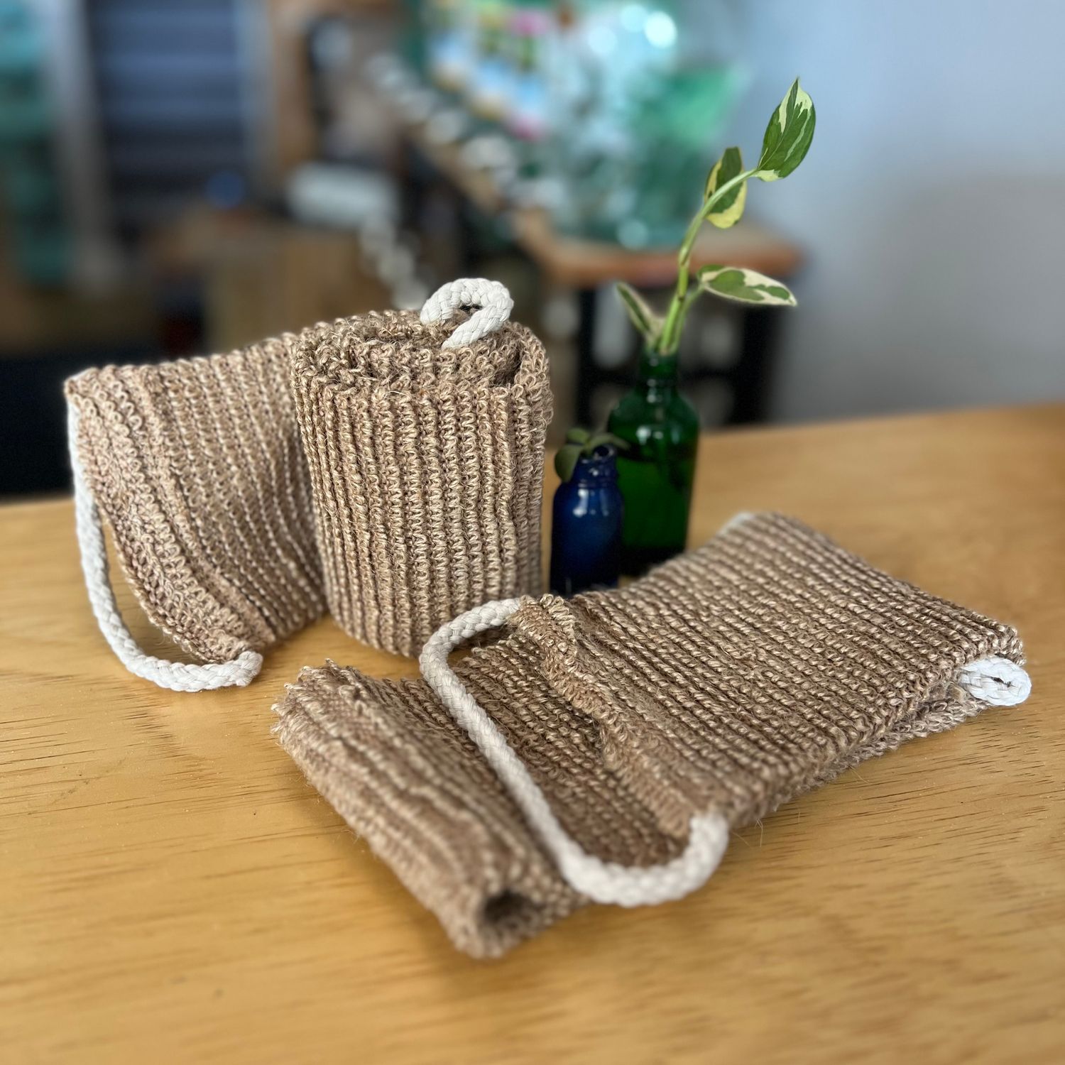 Sisal Linen Exfoliating Strap - Bamboo Switch Sisal Linen Exfoliating Strap - Bamboo Switch