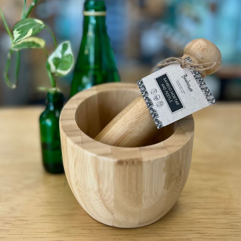Bamboo Mortar and Pestle Bamboo Mortar and Pestle