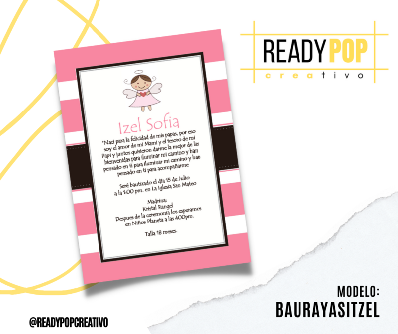 BAUTIZO Invitaciones