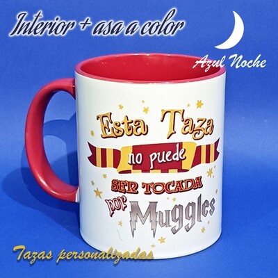 Taza personalizada 11oz Interior y asa de color - CUALQUIER DISEÑO
