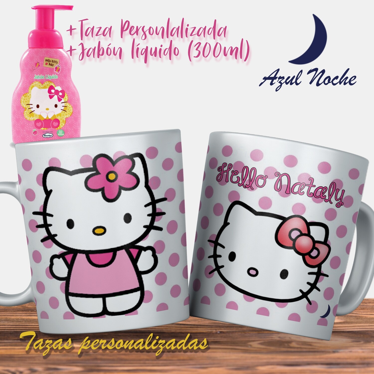 Pack Taza + Jabón líquido 300ml HELLO KITTY
TIPO Y TAMAÑO DE TAZA A ELECCIÓN