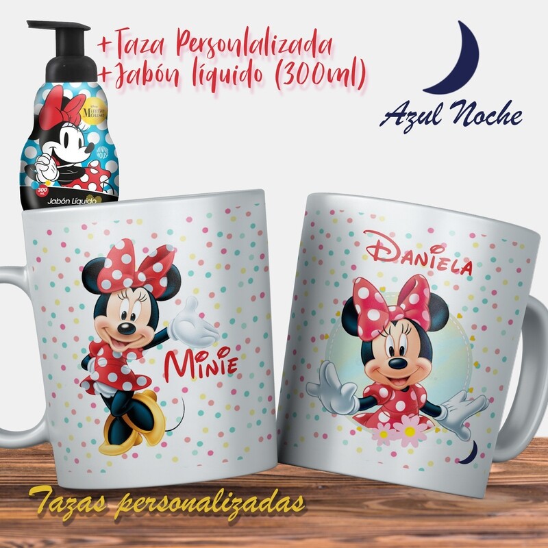 Pack Taza + Jabón líquido 300ml MINNIE
TIPO Y TAMAÑO DE TAZA A ELECCIÓN