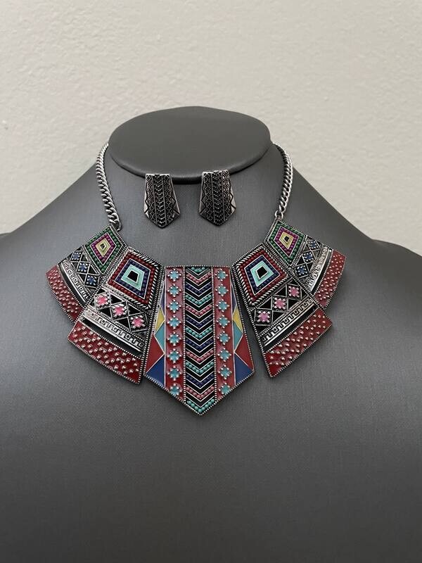 Mati Necklace &amp; Earring Set