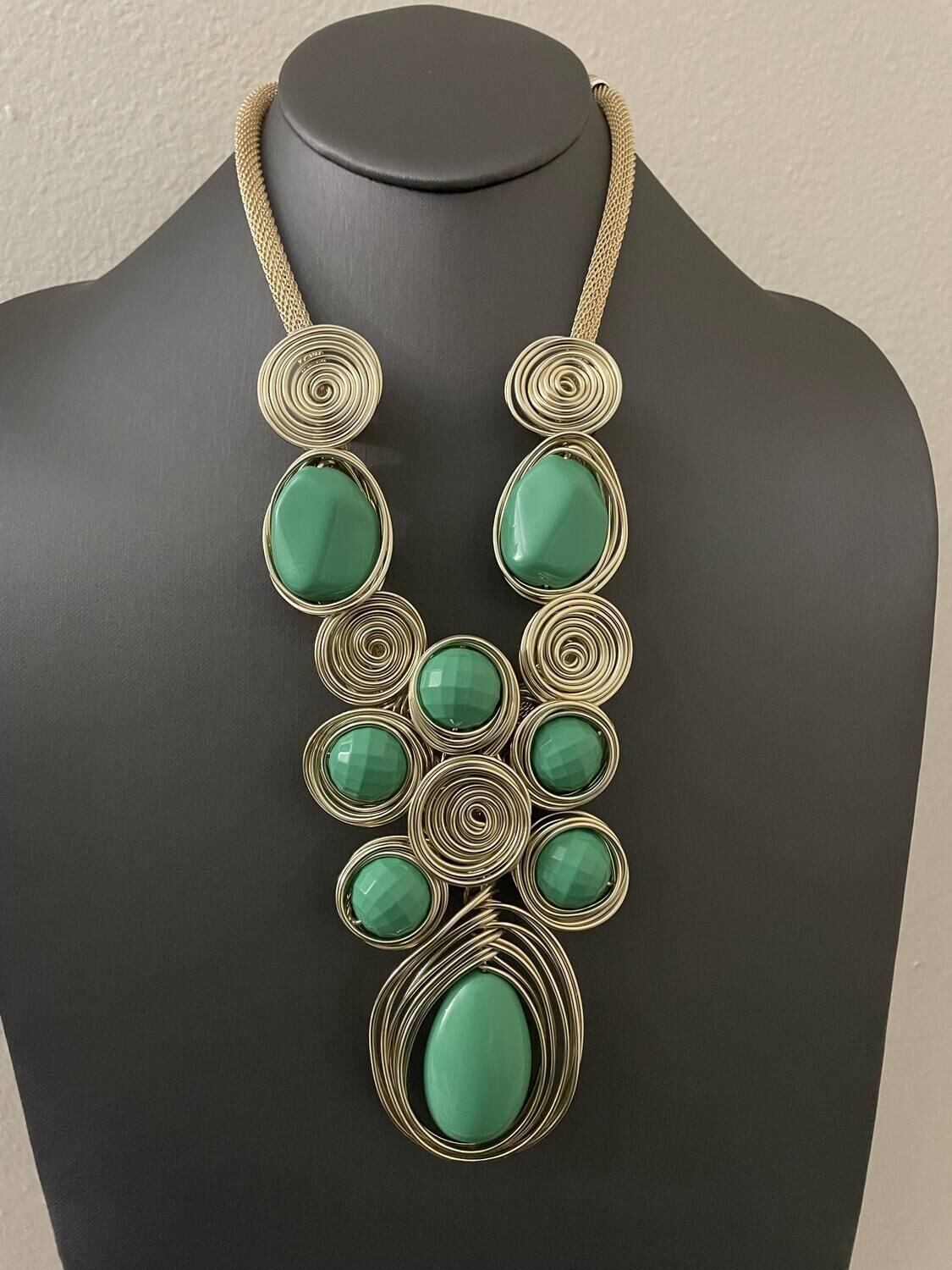 Kelila Gold Ball Necklace Set