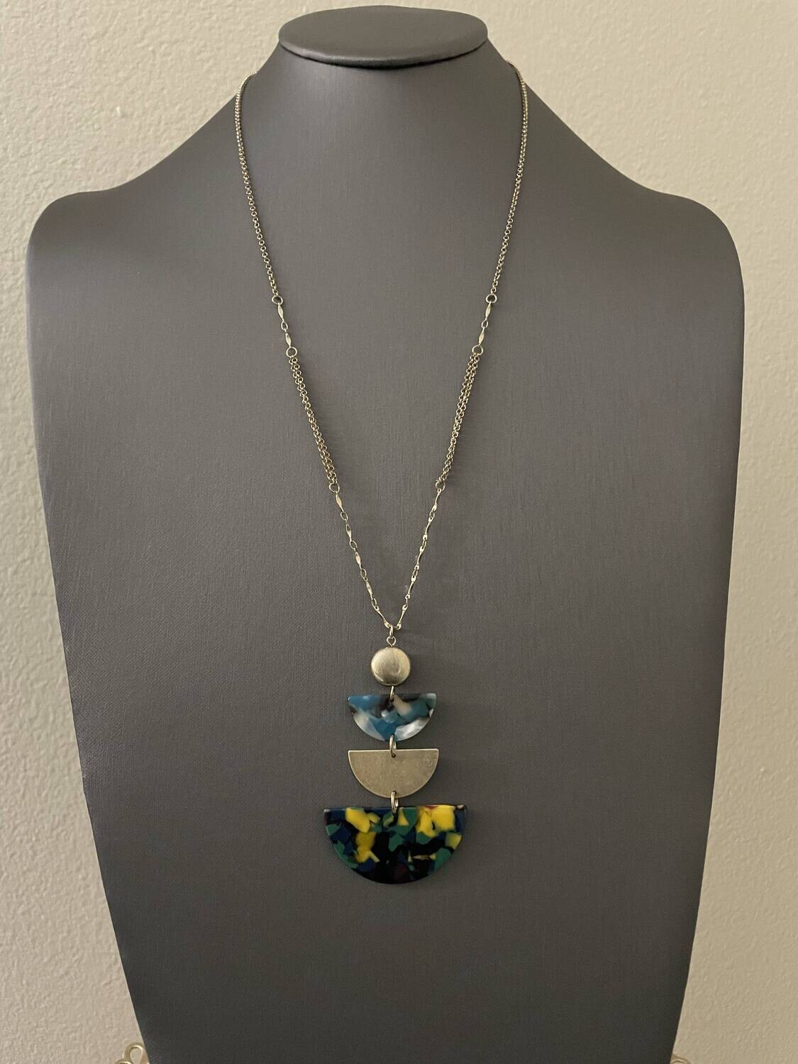 Tahlia Blue &amp; Yellow Gold CHain