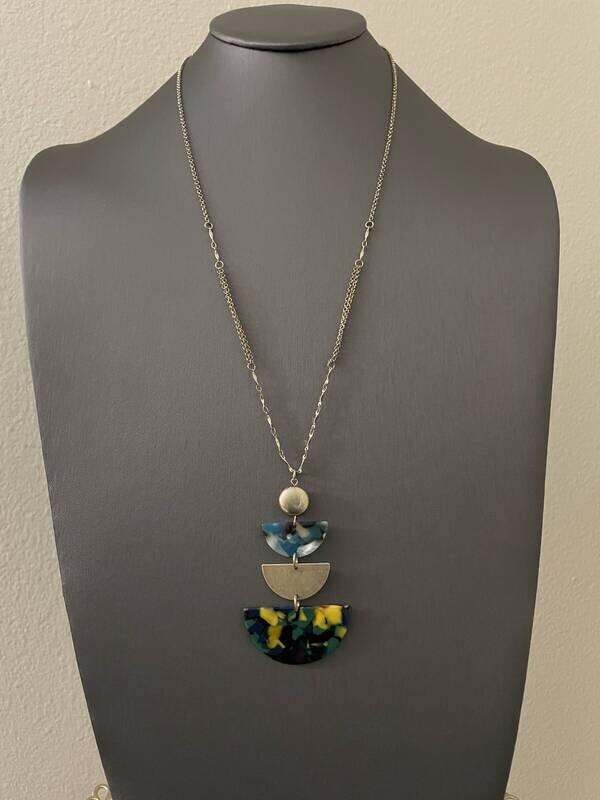 Tahlia Blue &amp; Yellow Gold CHain