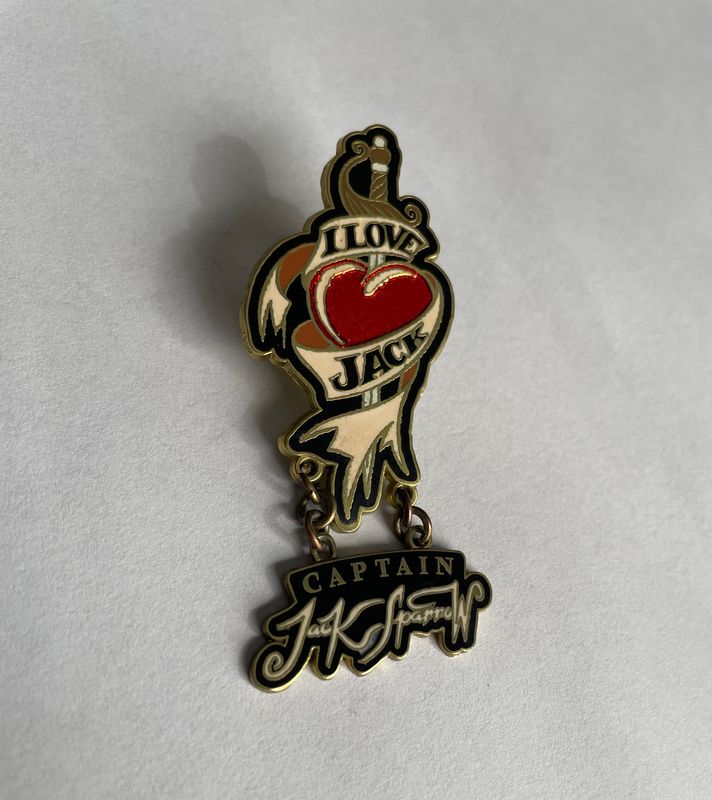 2007 Disney Captain Jack Sparrow Tattoo Enamel Trading Pin Tool NOT Included