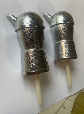 Vintage MCM Round Polished Chrome Liquor Bottle Pourer Barware SOLD SEPERATELY