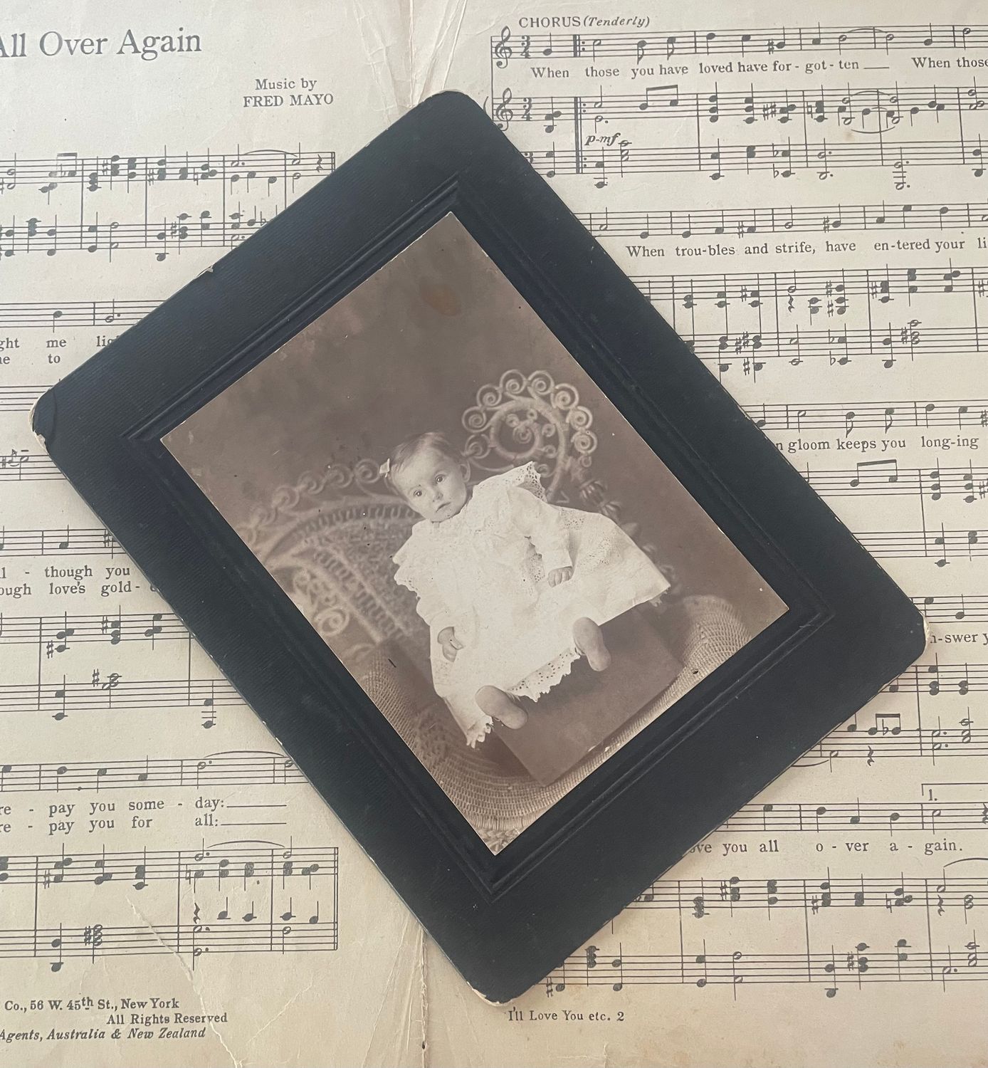 Antique Baby Photo Ephemera in Photo Card