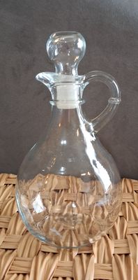 Anchor Hocking 980R Presence Cruet With Stopper Clear 6.75" High X 3.5" Wide