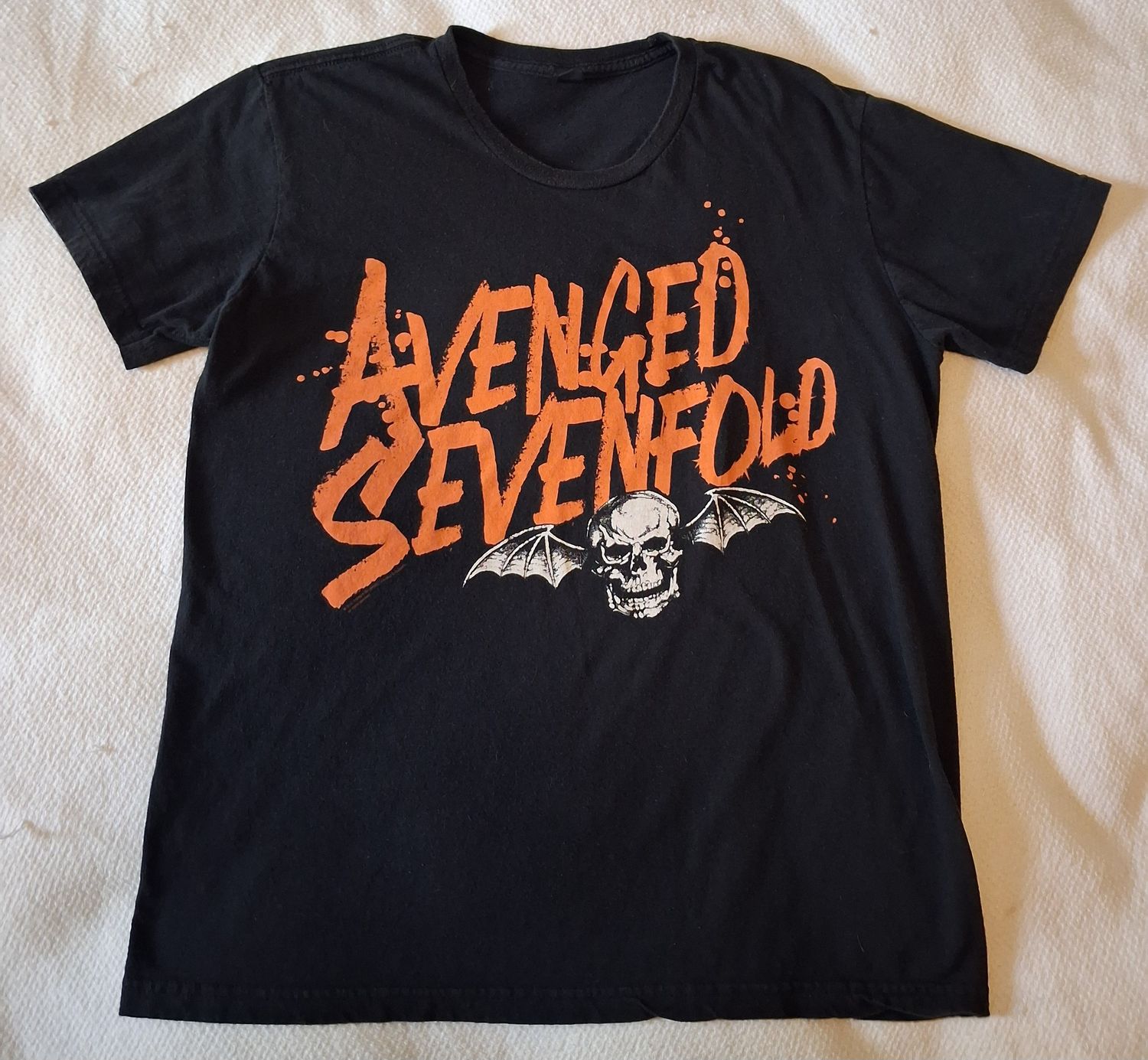Bay Island Avenged Sevenfold Band T-Shirt Medium Black Skull Graphic