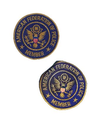 Lot of 2 Vintage American Federation of Police Member Patches