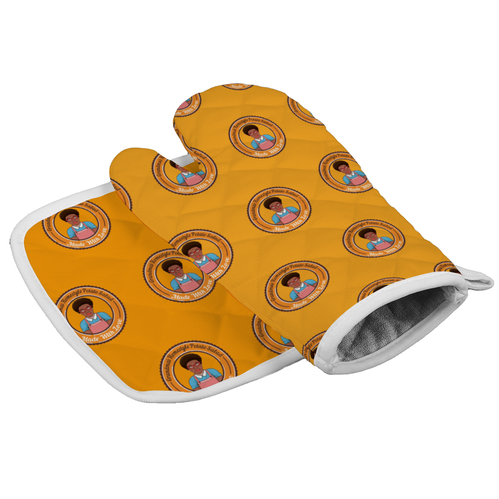 Grandma&#39;s Insulated Oven Mitt and Pot Holder Set