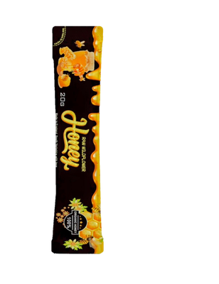 Pure Golden Wildflower Honey Sachets (20-Pack) – Large 20g Servings | Individual Single-Serve Honey Packets for Tea, Coffee, and Energy Leak-Proof Travel Size